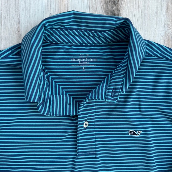 Boy's Vineyard Vines Sankaty Striped Performance Polo Size Large - Picture 8 of 8